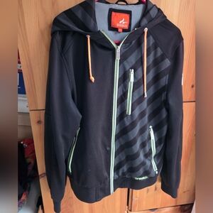 Sneaux Men's Black Full Zip Softshell Jacket Size Large